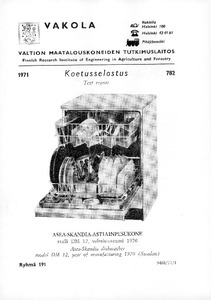 Asea-Skandia-astianpesukone, malli DM 12, valmistusvuosi 1970 - Jukuri