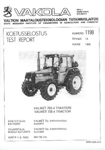 Valmet 705-4 -traktori - Jukuri